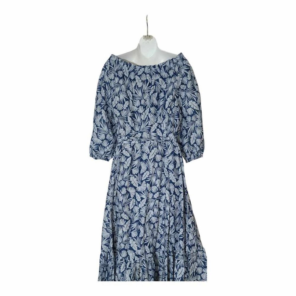 Boden Rosalind Blue Tiered Dress. Size 12R - Picture 2 of 4
